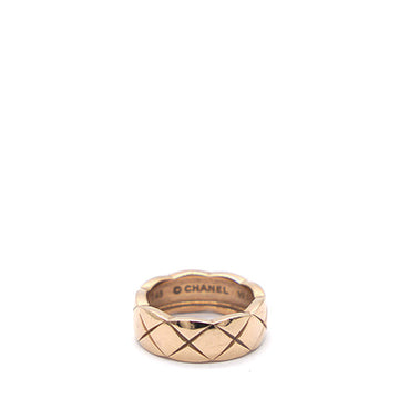 Chanel 18K Beige Gold Small Coco Crush Ring 48