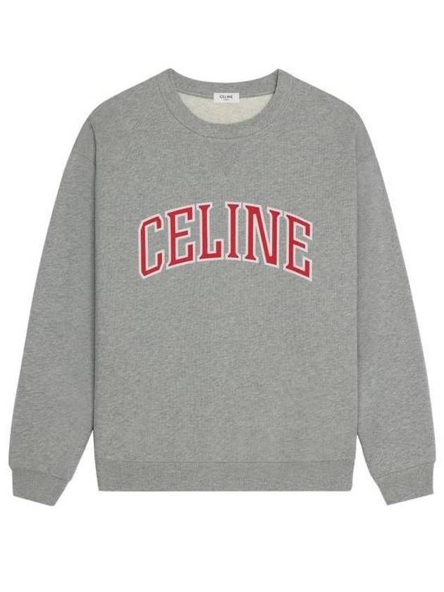 CELINE Logo Print Sweatshirt Grey