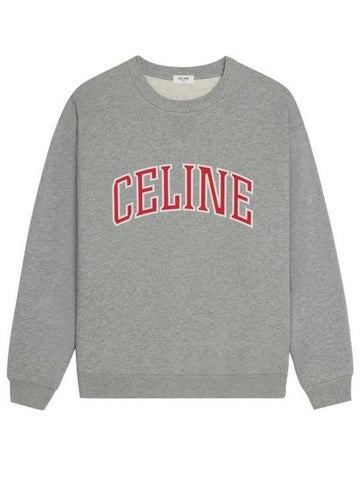 CELINE Logo Print Sweatshirt Grey