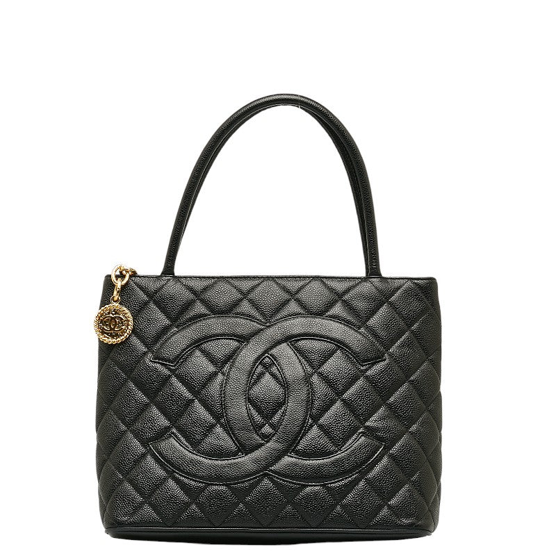 Chanel   Cocomark Tooth Bag houlder Bag Black Caviar S  CHANEL