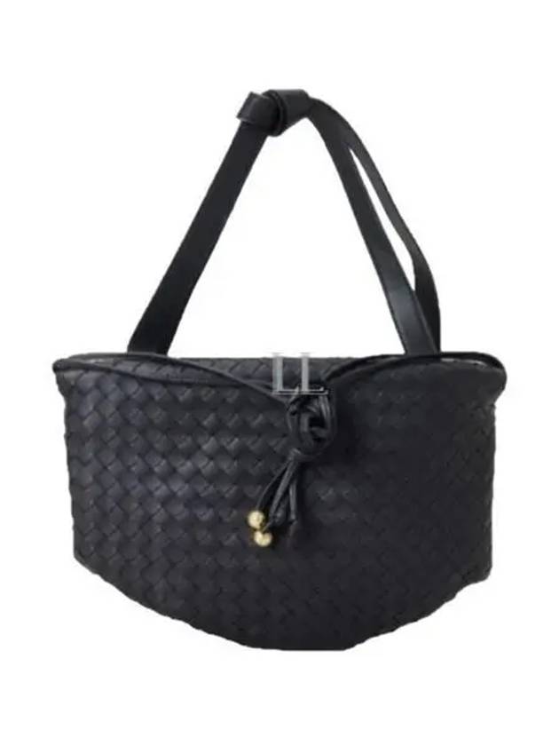 Bottega Veneta Intrecciato Bulb Tote Bag Black