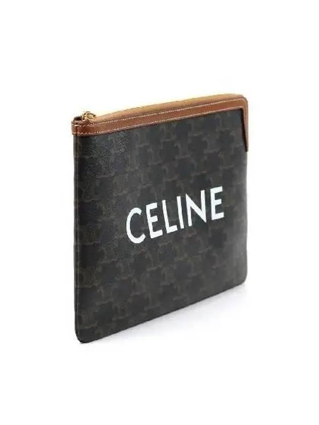 CELINE 10D672BZQ 04LU Triope Canvas Small Pouch Clutch