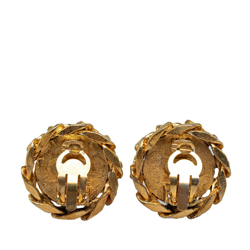 Chanel Vintage Coco Wind Cars Rhinestone Earrings G   CHANEL
