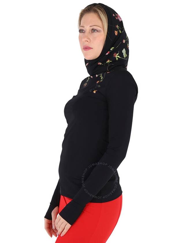 Burberry Burberry Ladies Black Belle Flowers Hoodie, Size Small