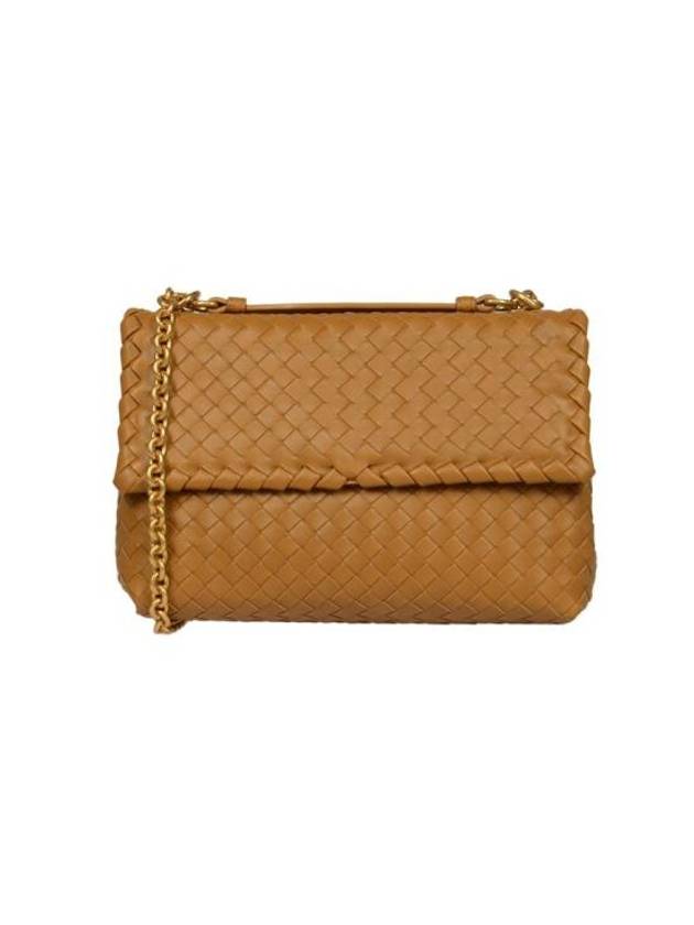 Bottega Veneta Intrecciato Leather Shoulder Bag Camel