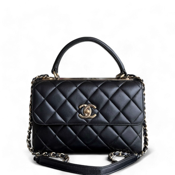 Chanel Trendy CC Small - Lambskin Quilted Black Gold Hardware Series 23