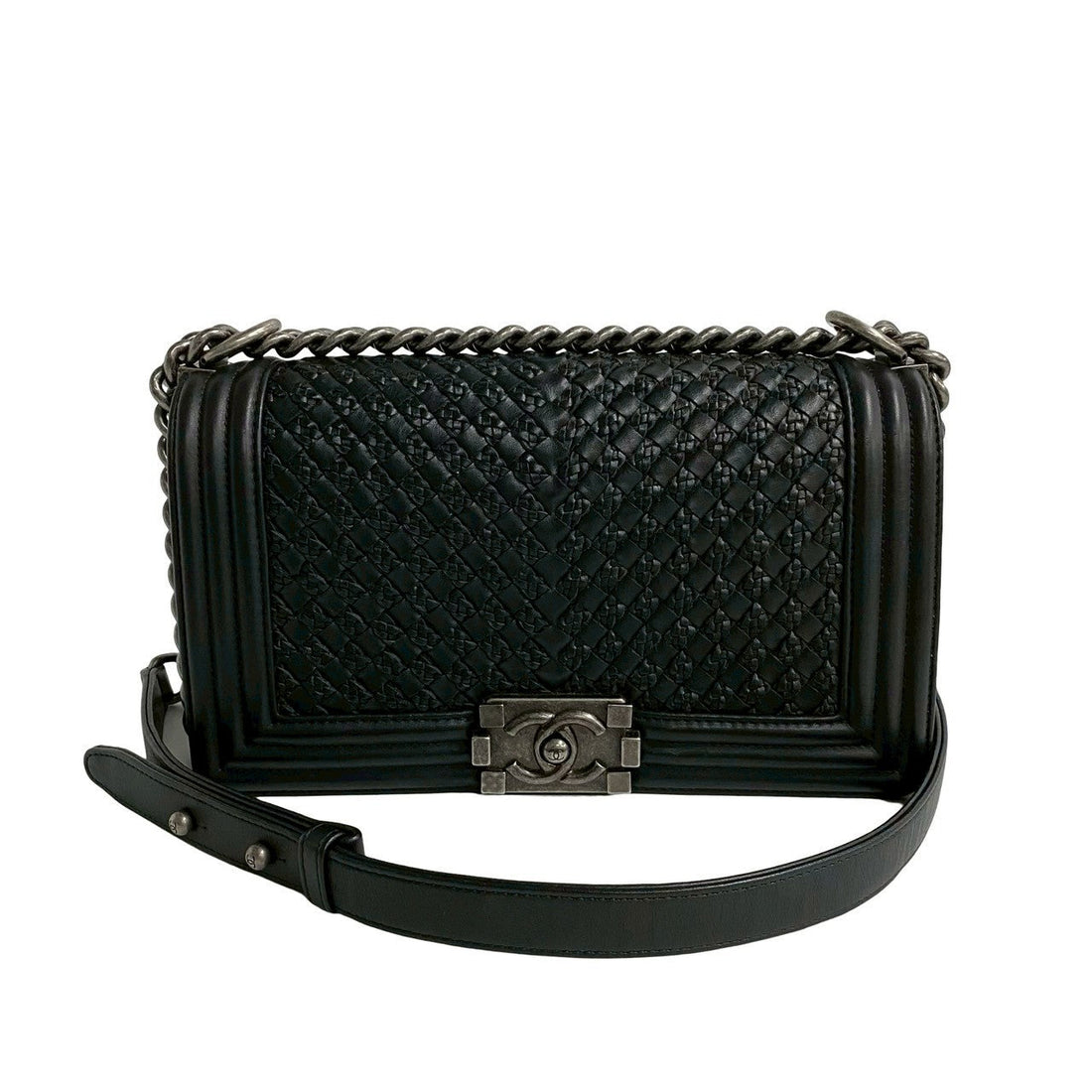 Chanel Boy Chanel Lambskin Shoulder Bag