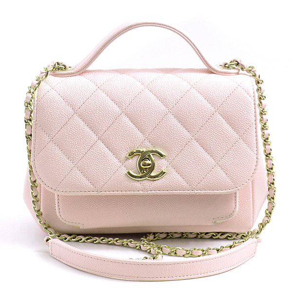 Chanel Caviar Skin Matelasse Top Handle Bag