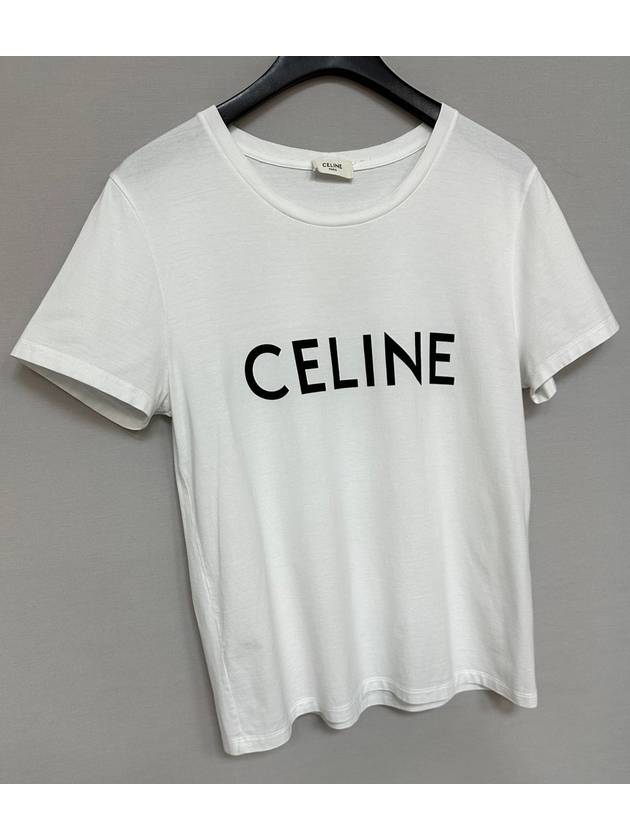 CELINE Logo Classic Cotton Short Sleeve Tee