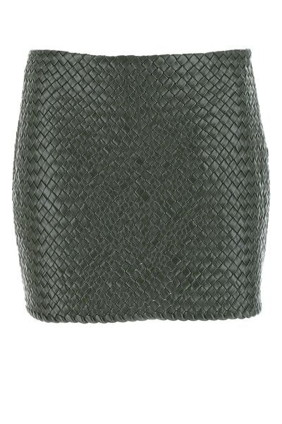 BOTTEGA VENETA Women’s Leather Mini Skirt