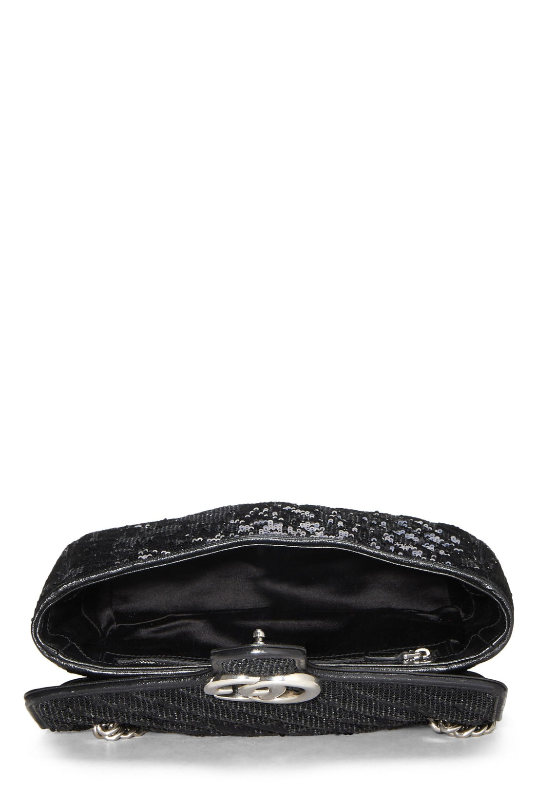 Gucci, Black Sequin GG Marmont Shoulder Bag Small, Black