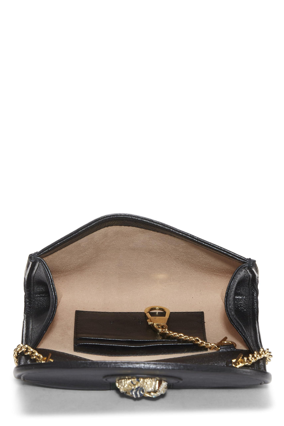 Gucci, Black Leather Web Rajah Shoulder Bag Mini, Black