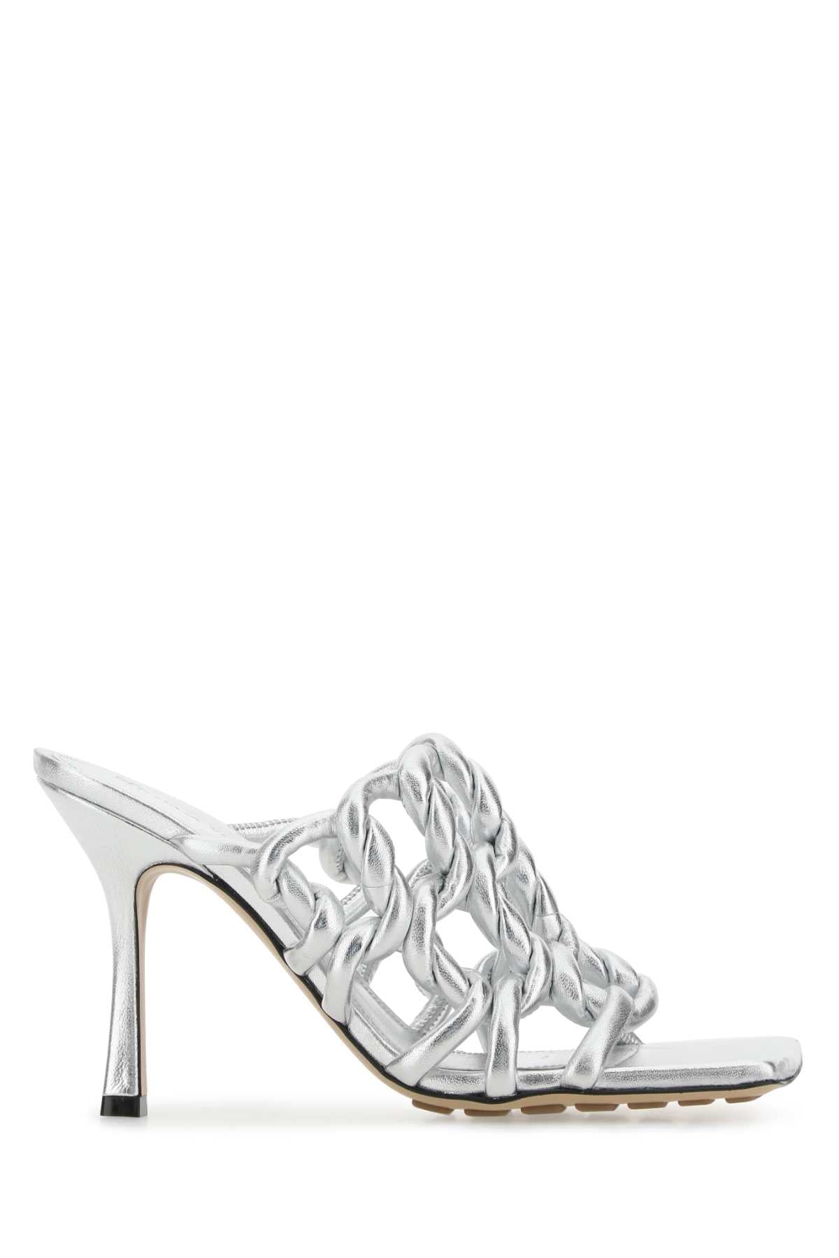 BOTTEGA VENETA Leather Stretch Flat Sandals for Women