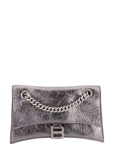 BALENCIAGA Mini Creased Effect Shoulder Handbag