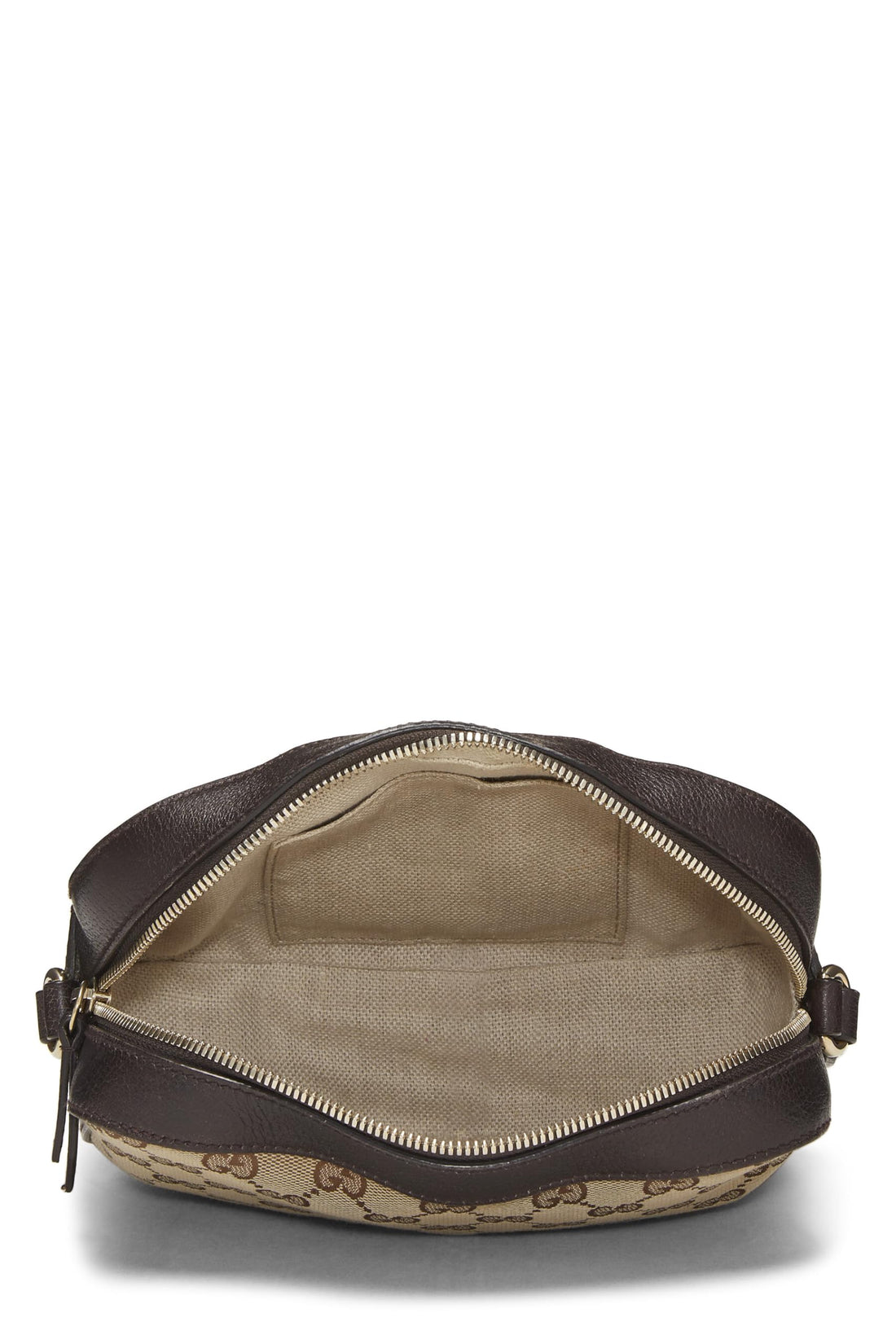 Gucci, Original GG Canvas Webby Shoulder Bag Small, Brown