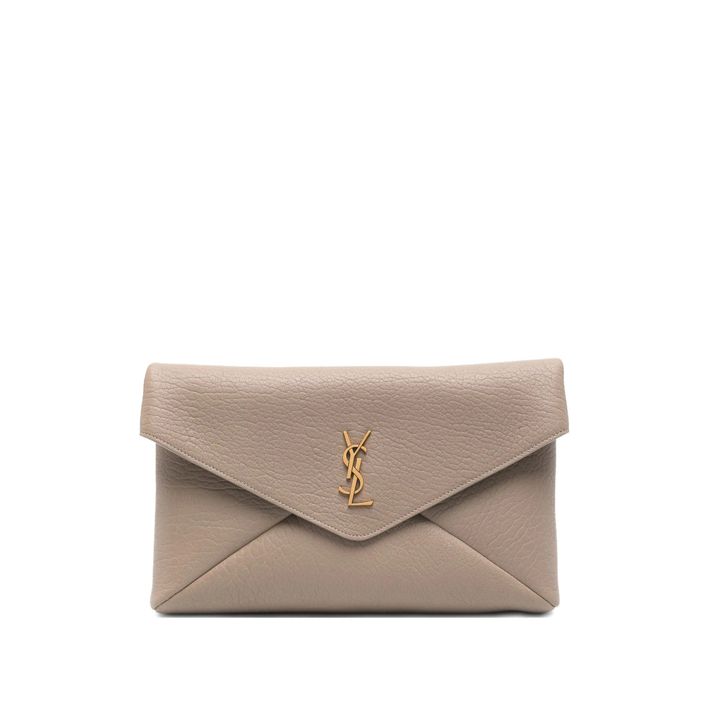 Saint Laurent Grey Clutch Bags Women