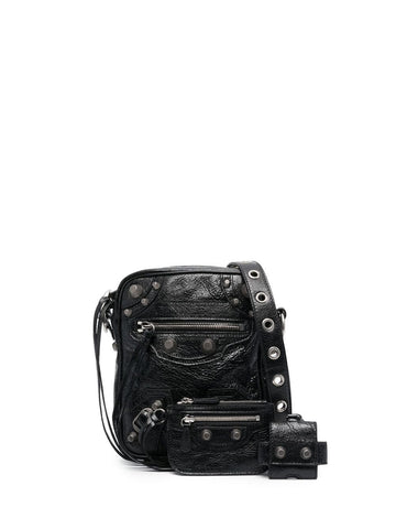 BALENCIAGA Mini Leather Crossbody Handbag