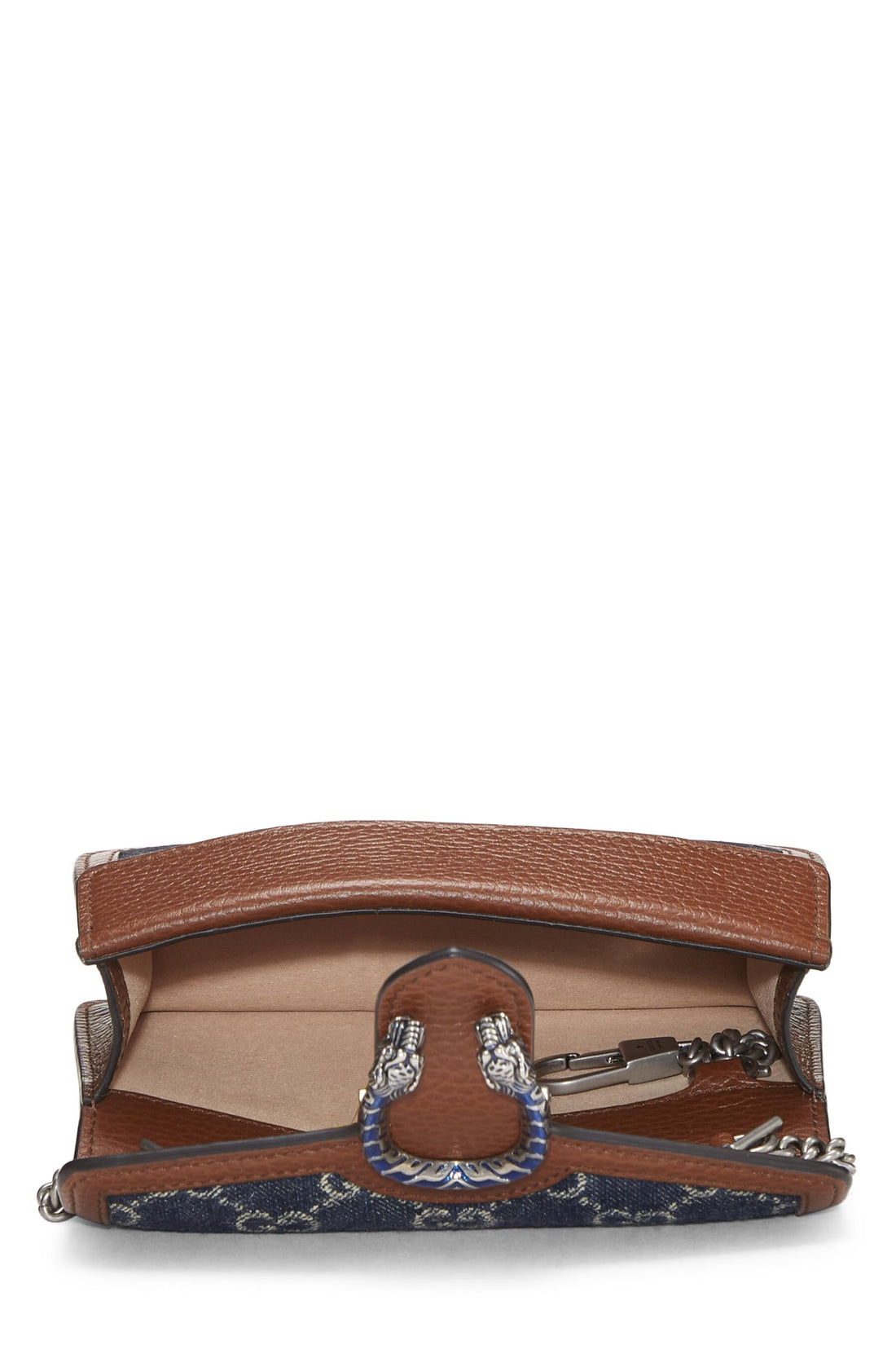 Gucci, Blue GG Denim Dionysus Shoulder Bag Mini, Blue