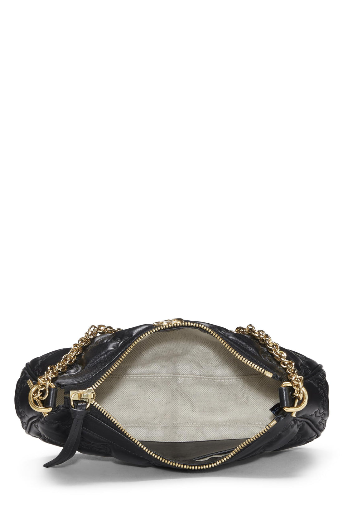 Gucci, Black Leather 'GG' Marmont Matelassé Shoulder Bag, Black