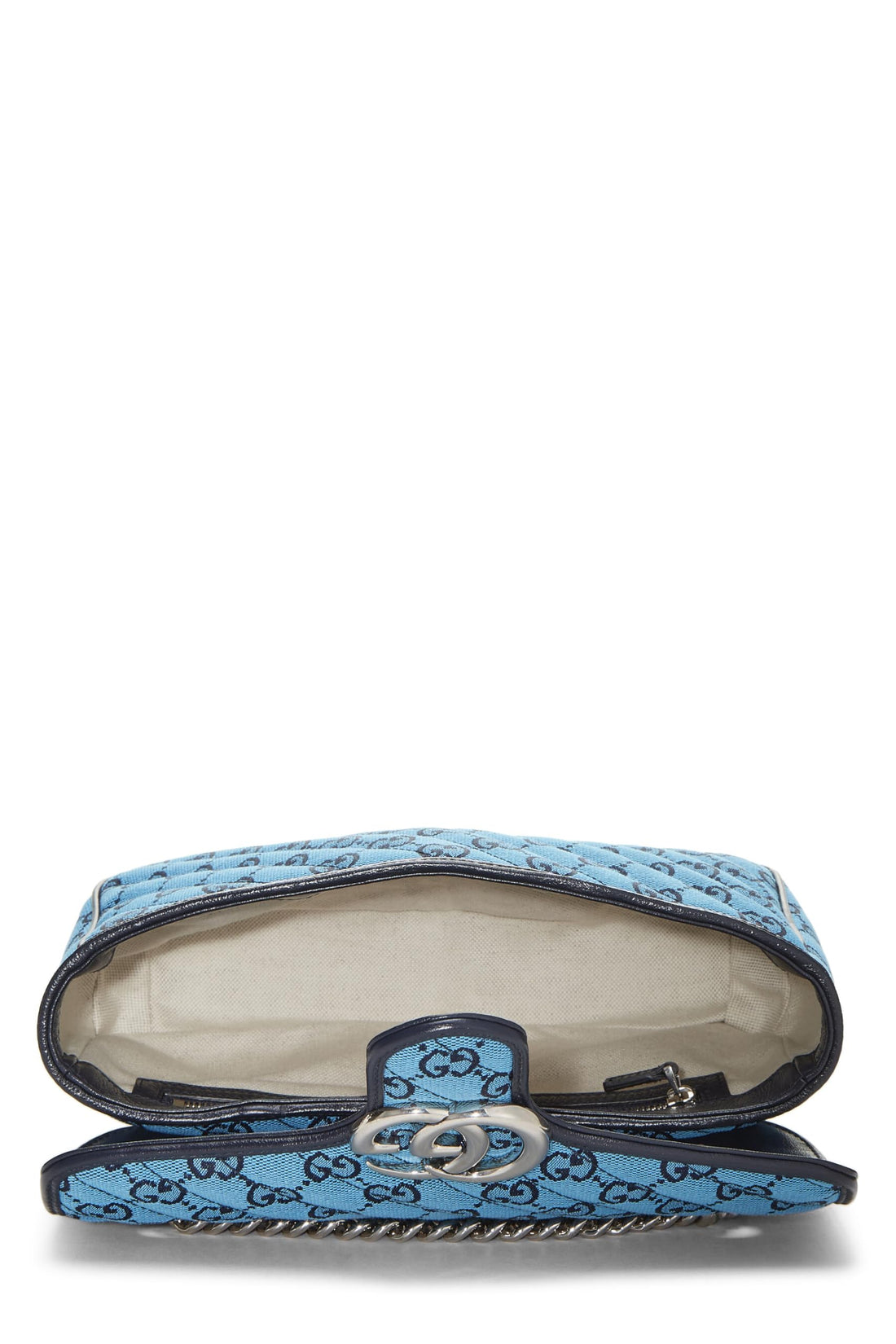 Gucci, Blue GG Canvas Marmont Shoulder Bag Small, Blue