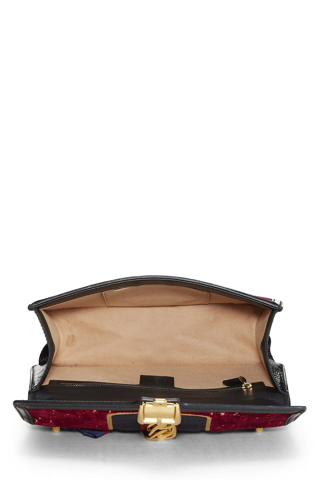 Gucci, Burgundy Velvet Sylvie Shoulder Bag, Burgundy