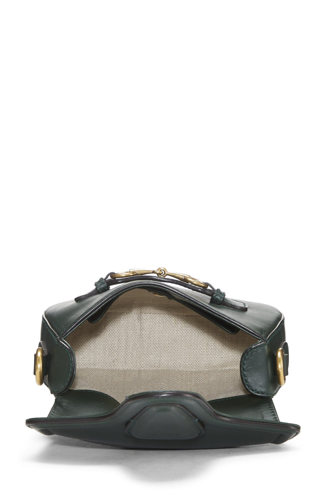 Gucci, Green Leather Lady Web Shoulder Bag Small, Green