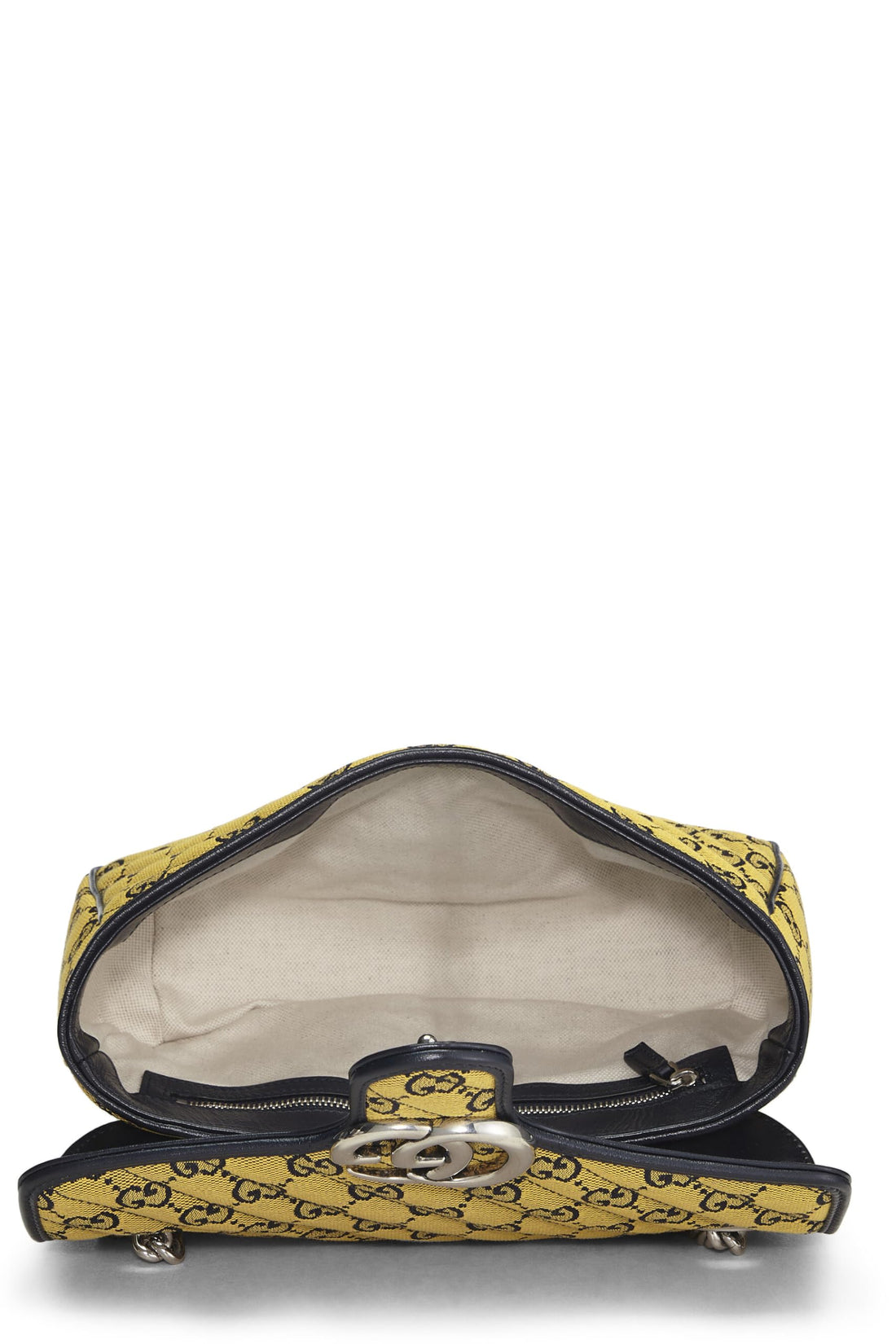 Gucci, Yellow GG Canvas Marmont Shoulder Bag Small, Yellow