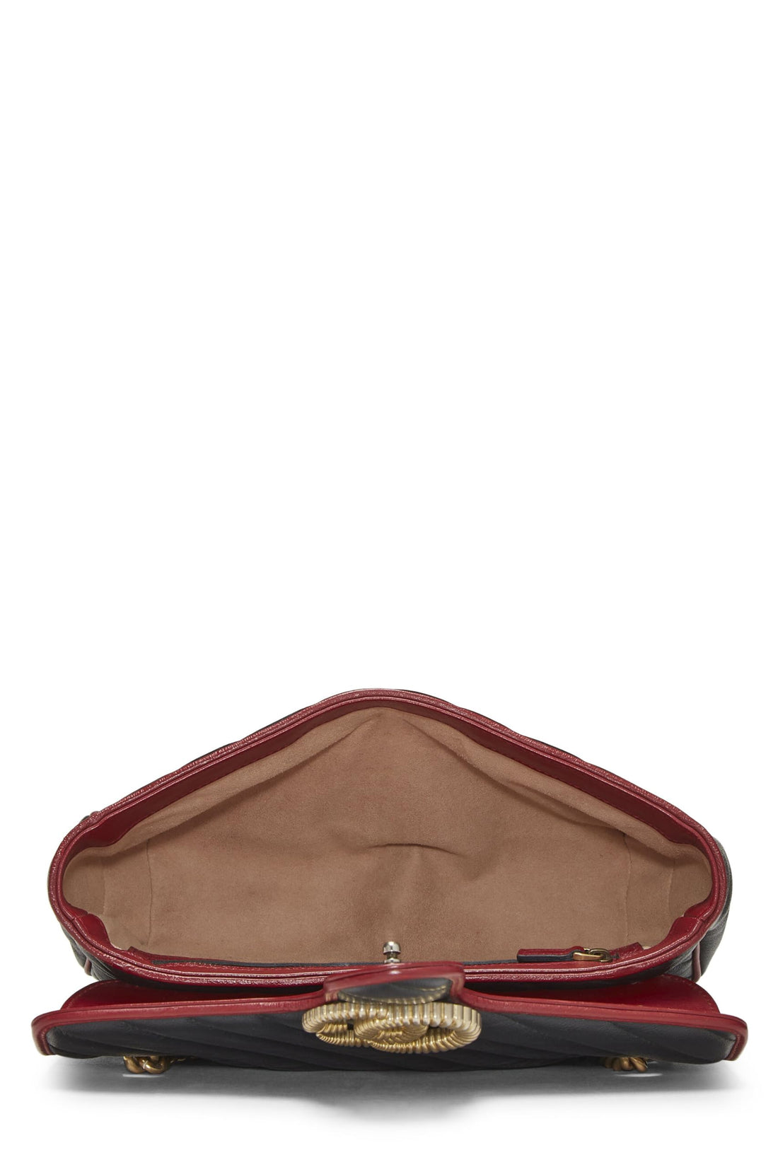 Gucci, Black Leather Torchon Marmont Shoulder Bag Small, Black