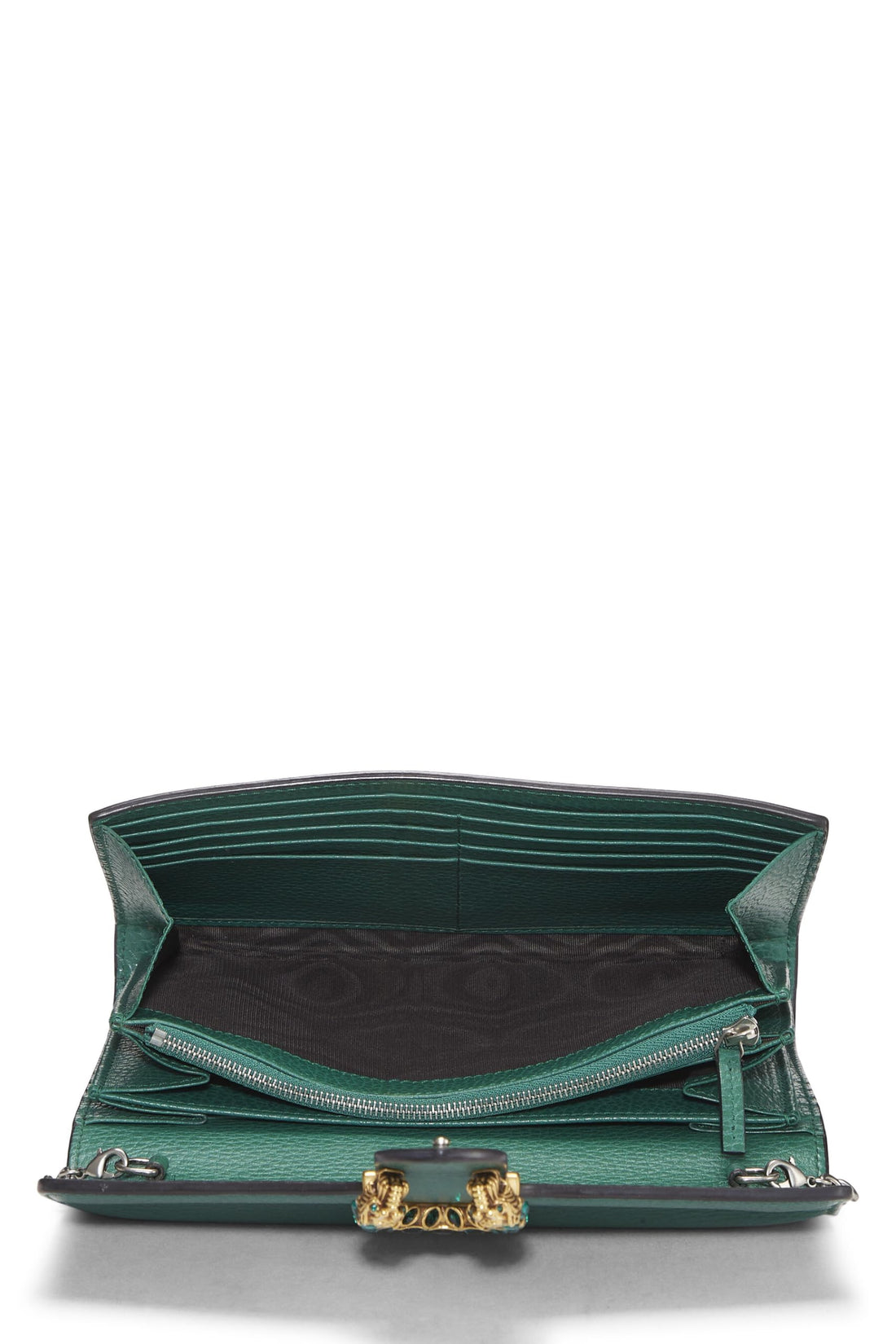 Gucci, Green Leather Dionysus Shoulder Bag Small, Green