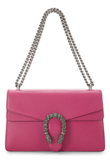 Gucci, Pink Leather Dionysus Shoulder Bag Small, Pink
