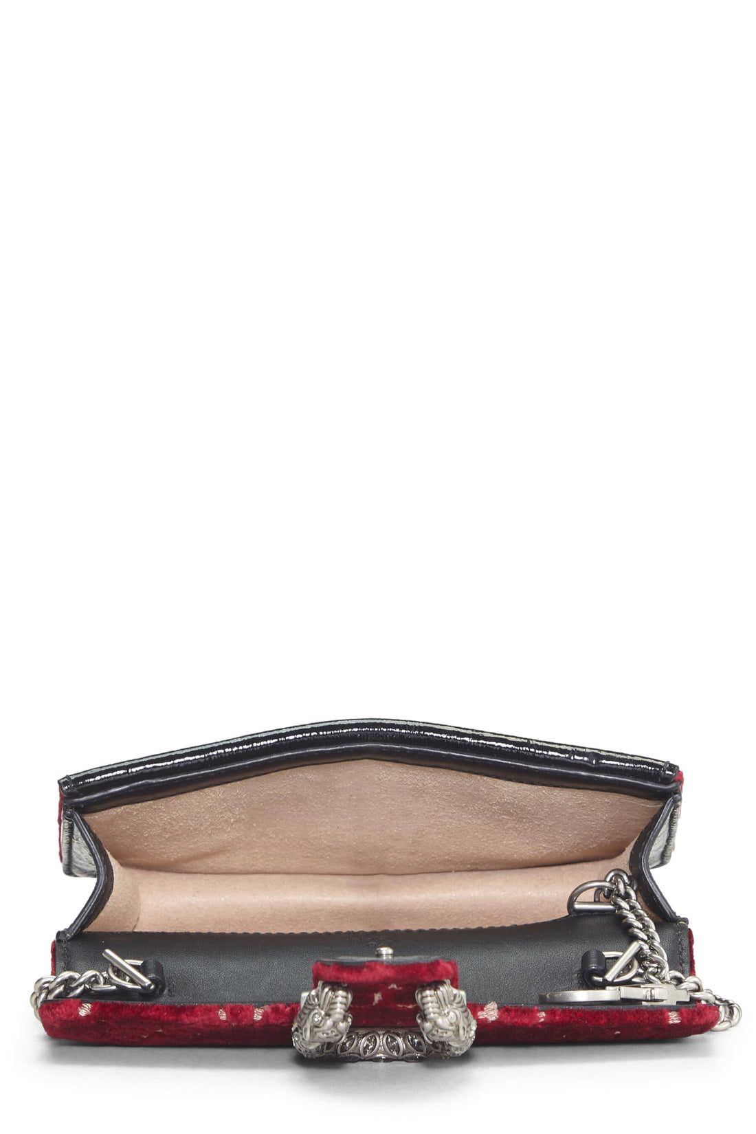 Gucci, Burgundy GG Velvet Dionysus Shoulder Bag Mini, Red