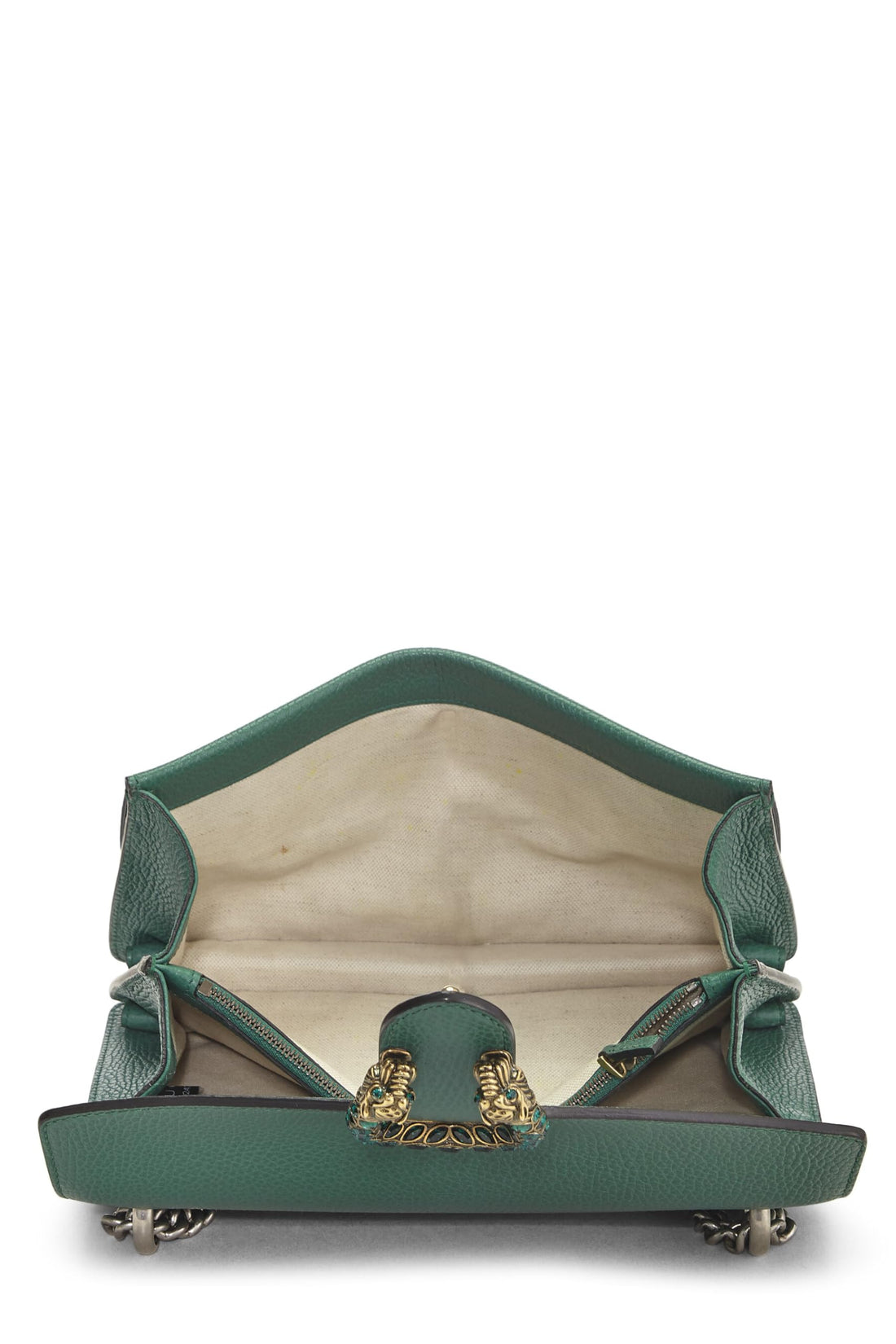 Gucci, Green Leather Dionysus Shoulder Bag Small, Green