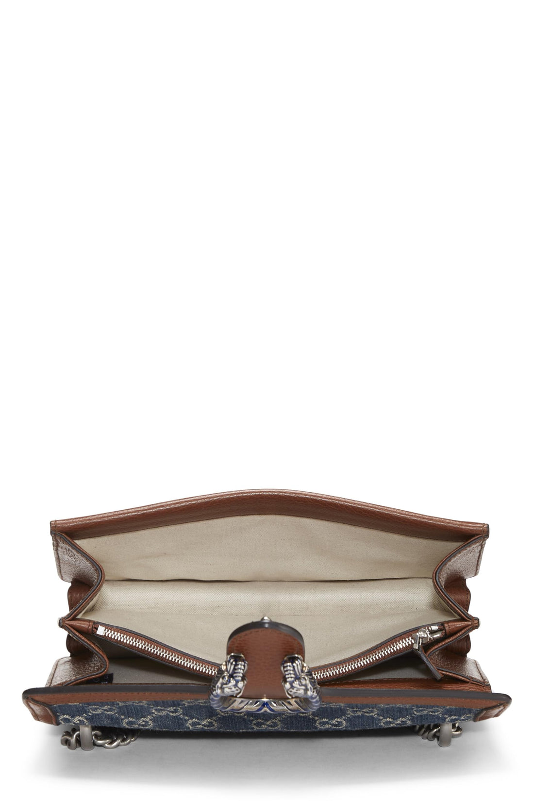 Gucci, Blue Denim Dionysus Shoulder Bag Small, Blue