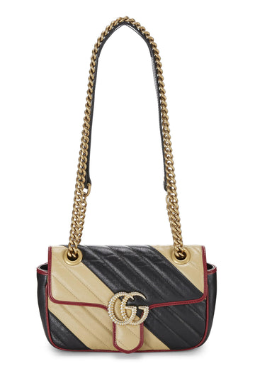 Gucci, Multicolor Leather GG Marmont Shoulder Bag Mini, Multi