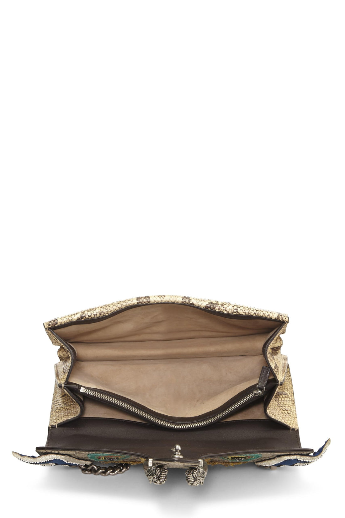 Gucci, Multicolor Embroidered Dionysus Shoulder Bag Medium, Brown