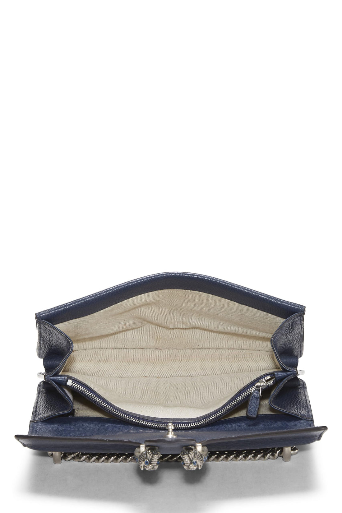 Gucci, Navy Leather Dionysus Shoulder Bag Mini, Navy