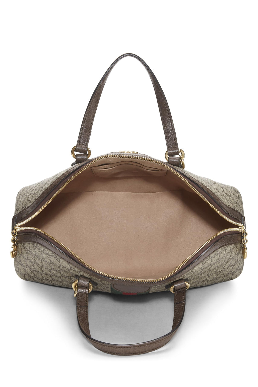 Gucci, Brown Original GG Supreme Ophidia Dome Shoulder Bag Small, Brown