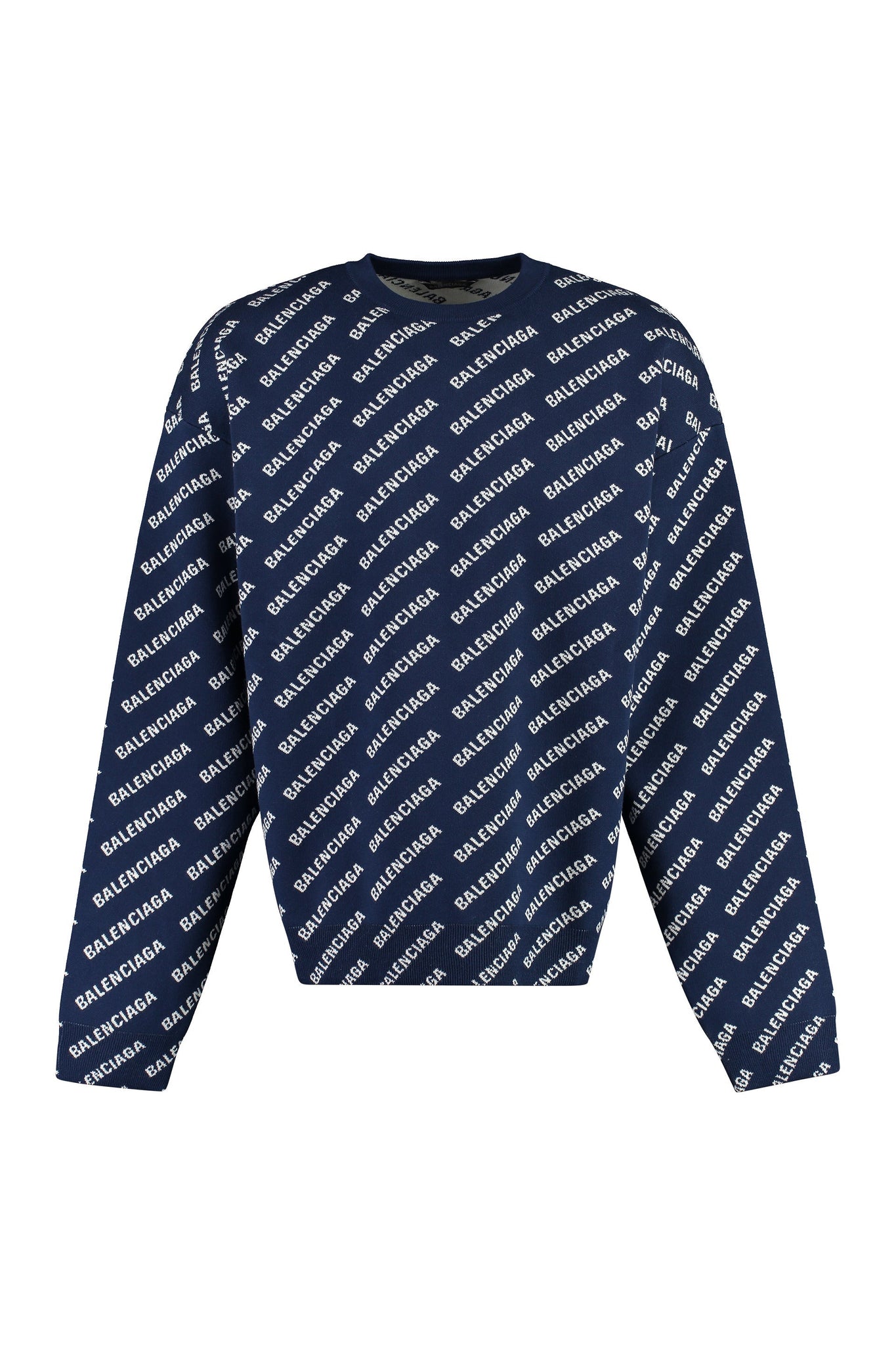 BALENCIAGA Long Sleeve Crew-Neck Sweater