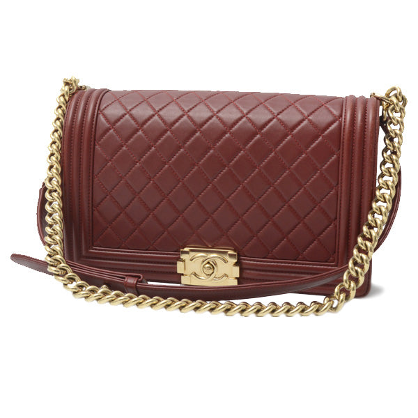 Chanel Lambskin Boy Chain Shoulder Bag