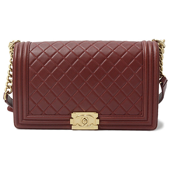 Chanel Lambskin Boy Chain Shoulder Bag