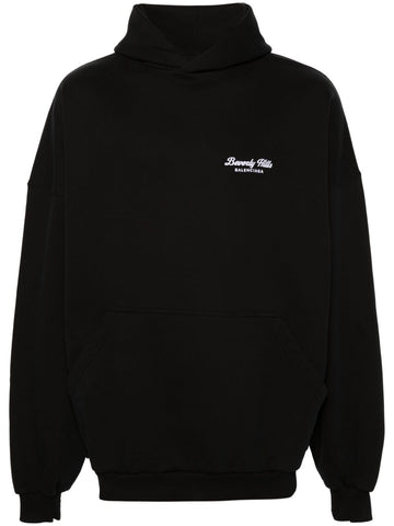 BALENCIAGA Oversized Hoodie with Pouch Pocket - Women's
