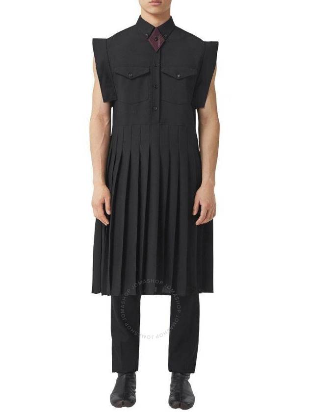 Burberry Burberry Men's Pleated Mohair & Wool Kilt Shirt Dress, Size X-Small