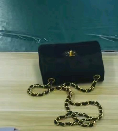 Chanel Square Flap Suede Shoulder Bag