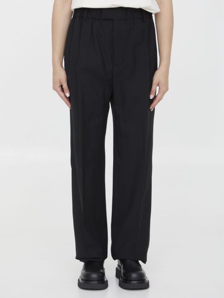 BOTTEGA VENETA Elegant Women's Wool Trousers for Fall 2023