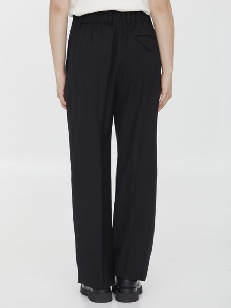 BOTTEGA VENETA Elegant Women's Wool Trousers for Fall 2023
