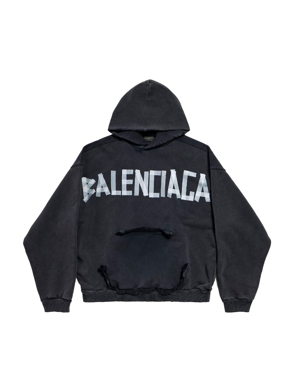 BALENCIAGA Distressed Cotton Hoodie