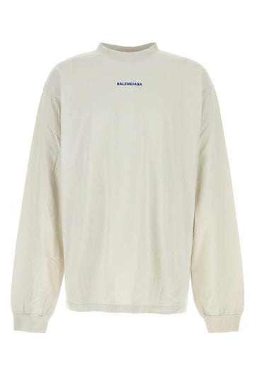 BALENCIAGA Chalk Cotton Medium T-Shirt