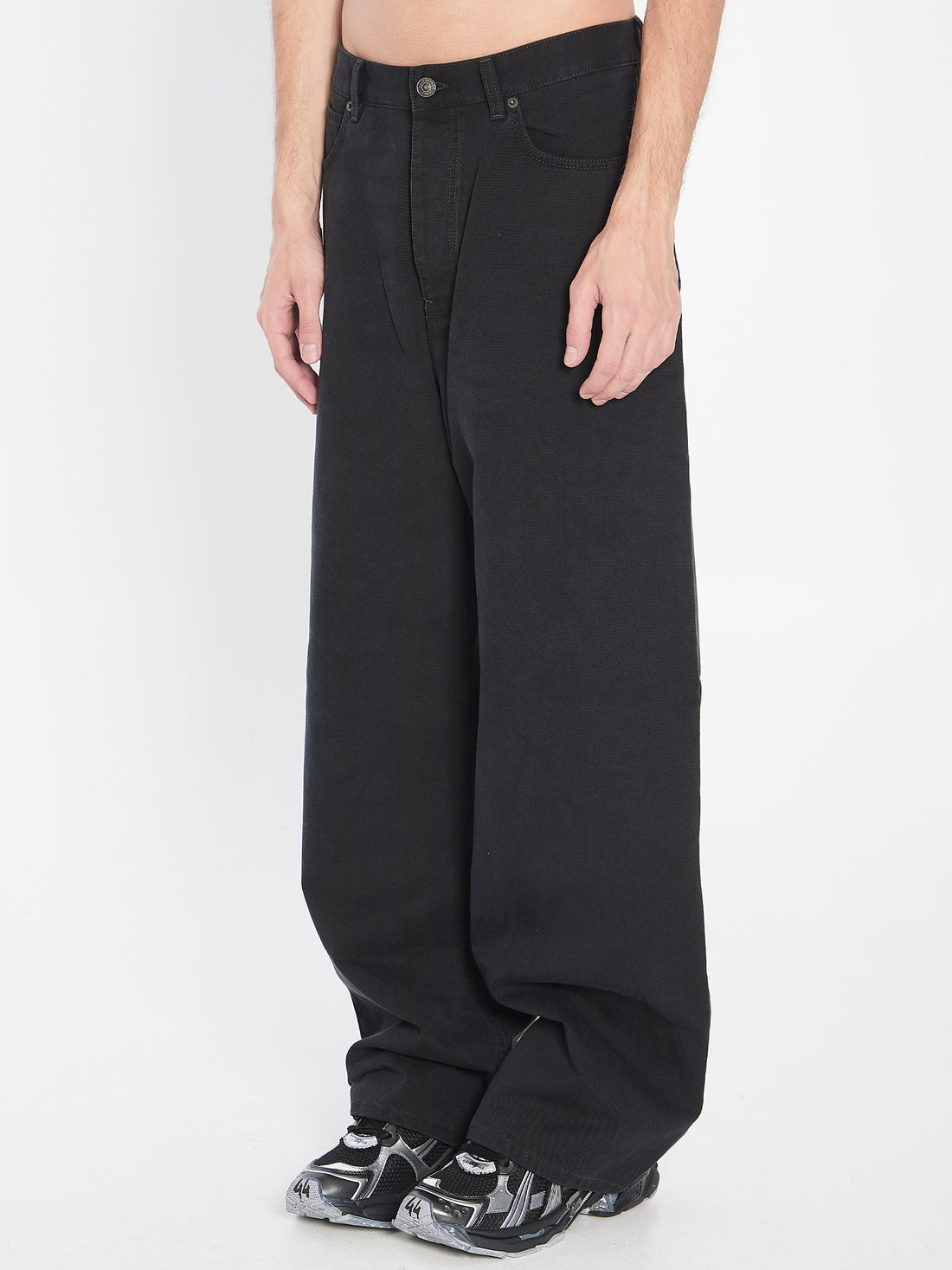 BALENCIAGA Baggy Denim Trousers with Back Application