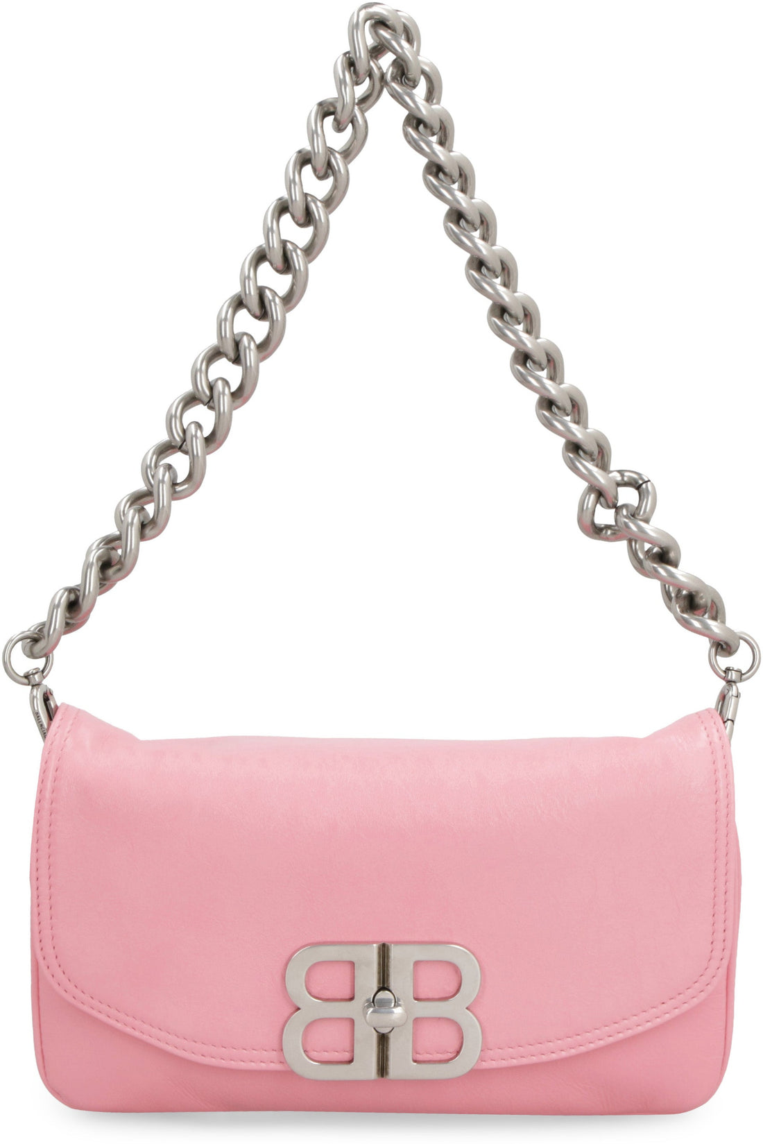 BALENCIAGA Mini Flap BB Soft Leather Crossbody Handbag