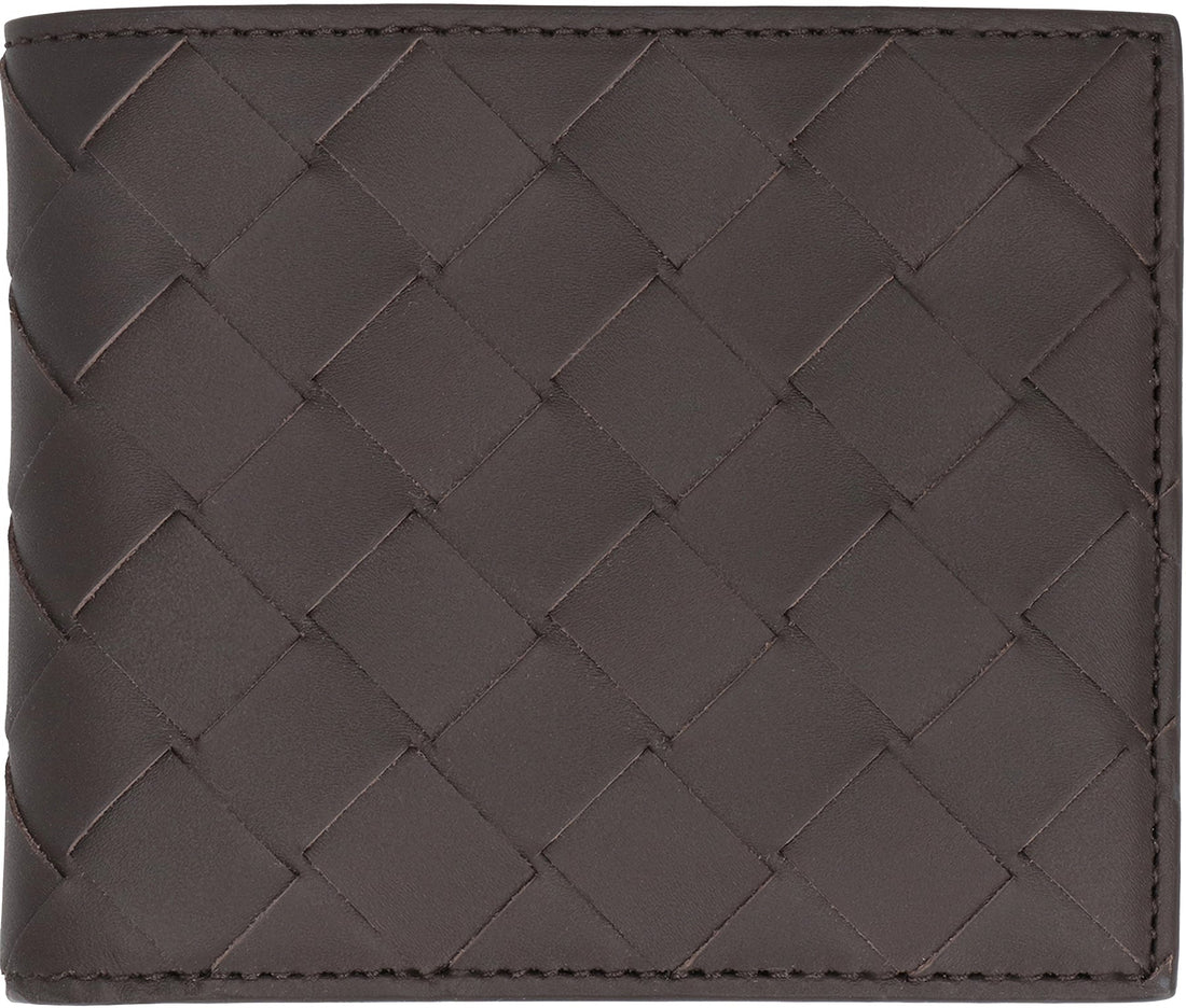 BOTTEGA VENETA Leather Intrecciato Mini Bi-Fold Wallet